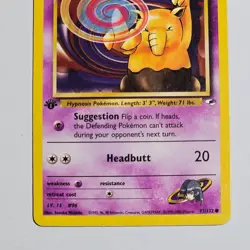 1st Edition Pokemon Sabrina’s Drowzee Gym Heroes 92/132 WOTC 2000 Vintage Common - Image 3