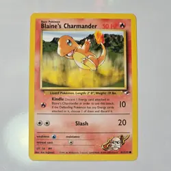 Blaine's Charmander 61/132 Gym Heroes Unlimited Common Pokemon TCG WOTC 1999 - Image 1