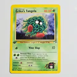 2000 Pokemon Gym Heroes Erika's Tangela 79/132 1st Edition WotC Vintage TCG Card - Image 1