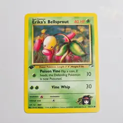 2000 Pokemon Gym Heroes Erika's Bellsprout 75/132 1st Edition WotC Vintage - Image 1