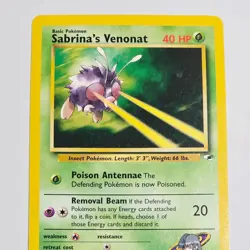 Pokemon Sabrina's Venonat 96/132 Gym Heroes Unlimited Common WotC 2000 - Image 2