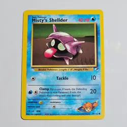 2000 Pokemon Gym Heroes Misty’s Shellder 89/132 WOTC Vintage Common English Card - Image 1