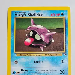 2000 Pokemon Gym Heroes Misty’s Shellder 89/132 WOTC Vintage Common English Card - Image 2