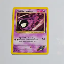 2000 Pokemon Gym Heroes Sabrina’s Gastly 93/132 WOTC Vintage Common Card Psychic - Image 1