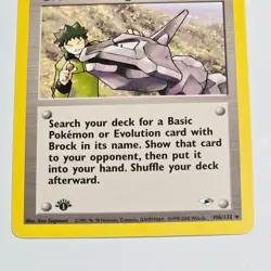 2000 Pokemon Gym Heroes Brock’s Training Method 106/132 1st Edition Common WOTC - Image 3