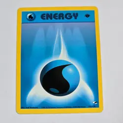 Pokemon TCG Gym Challenge Water Energy 132/132 WotC 2000 1st Edition English - Image 1