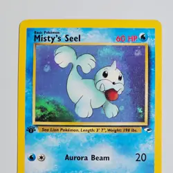 Vintage 2000 Pokemon Misty’s Seel 88/132 Gym Heroes 1st Edition WOTC TCG Card - Image 2