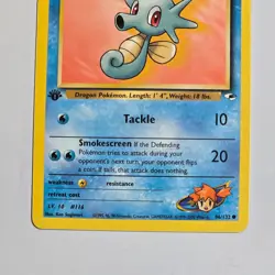 2000 Pokemon Gym Heroes 1st Edition Misty’s Horsea 86/132 Common WotC TCG Card - Image 3