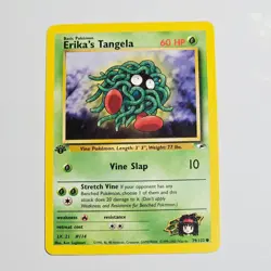 2000 Pokemon Gym Heroes Erika's Tangela 79/132 1st Edition WotC Vintage TCG Card - Image 1