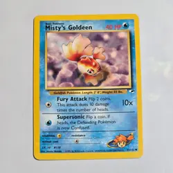 2000 Pokemon Gym Heroes Misty’s Goldeen 85/132 Unlimited Common WotC TCG - Image 1