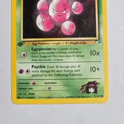 2000 Pokemon Gym Heroes Erika's Exeggcute 77/132 1st Edition WotC VTG Common - Image 3