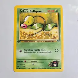 2000 Pokemon Gym Heroes Erika's Bellsprout 76/132 1st Edition WotC Vintage - Image 1