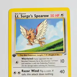 2000 Pokemon Gym Heroes 1st Edition Lt. Surge’s Spearow 83/132 Common WotC TCG - Image 2
