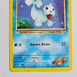 VTG 2000 Pokemon Misty’s Seel 88/132 Gym Heroes Unlimited WOTC TCG Card - Image 3