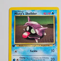 1st Edition Pokemon Misty’s Shellder Gym Heroes 89/132 WOTC 2000 Vintage Common - Image 2