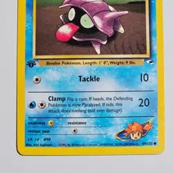 1st Edition Pokemon Misty’s Shellder Gym Heroes 89/132 WOTC 2000 Vintage Common - Image 3