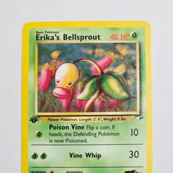 2000 Pokemon Gym Heroes Erika's Bellsprout 75/132 1st Edition WotC Vintage - Image 2