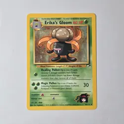 Pokemon Erika's Gloom 45/132 Gym Heroes 1st Edition Uncommon LV24 60HP - Image 1