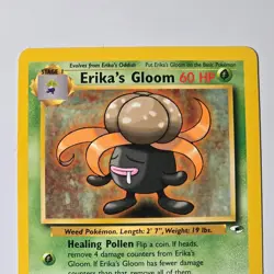 Pokemon Erika's Gloom 45/132 Gym Heroes 1st Edition Uncommon LV24 60HP - Image 2