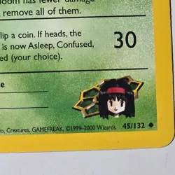 Pokemon Erika's Gloom 45/132 Gym Heroes 1st Edition Uncommon LV24 60HP - Image 4