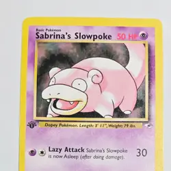 Pokemon Sabrina's Slowpoke 95/132 Gym Heroes 1st Edition Common WotC 2000 - Image 2