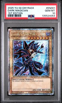 Dark Magician RA04-EN001 1st Edition QCR Yugioh PSA 10 *054 - Image 1
