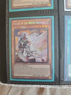 Yugioh! 1x Fallen of the White Dragon BPRO-EN024 Secret Rare 1st Ed NM - Image 1