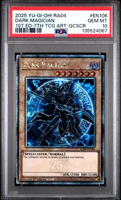 Dark Magician RA04-EN106 1st Edition 7th QCR Yugioh PSA 10 *067 - Image 1