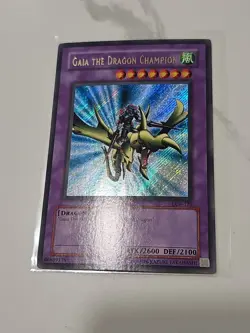 Yugioh Gaia the Dragon Champion LOB-125 Secret Rare Ultra Misprint VLP - Image 4