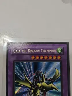 Yugioh Gaia the Dragon Champion LOB-125 Secret Rare Ultra Misprint VLP - Image 3