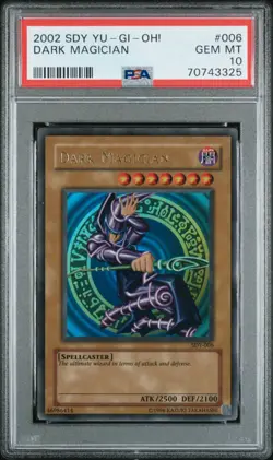 Yugioh Dark Magician SDY Unl PSA 10 Ultra Rare 2002 - Image 1
