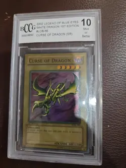 Yu-Gi-Oh! PSA 10 Curse of Dragon 1st Edition LOB-066 Legend Of Blue Eyes - Image 3