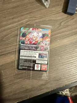 Bandai Namco One Piece Card Game US Voyage Monkey D. Luffy Holo Leader Lot of 5 - Image 2
