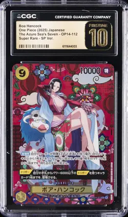 2025 ONE PIECE JPN THE AZURE SEA'S SEVEN #OP14-112 BOA HANCOCK CGC 10 PRISTINE - Image 1