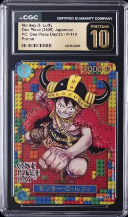 2025 ONE PIECE JPN PC: ONE PIECE DAY'25 PROMO MONKEY D. LUFFY CGC 10 PRISTINE - Image 1