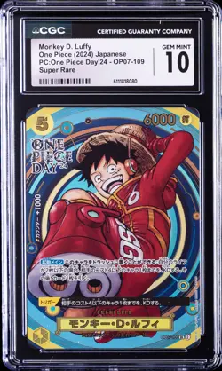 2024 ONE PIECE JPN PC : ONE PIECE DAY '24 MONKEY D. LUFFY CGC 10 GEM MINT - Image 1