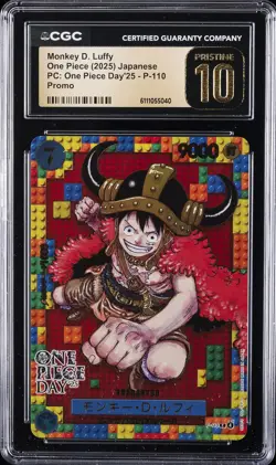 2025 ONE PIECE JPN PC: ONE PIECE DAY'25 PROMO MONKEY D. LUFFY CGC 10 PRISTINE - Image 1