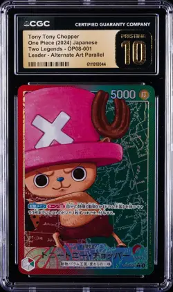 2024 ONE PIECE JPN TWO LEGENDS ALT ART TONY TONY CHOPPER CGC 10 PRISTINE - Image 1