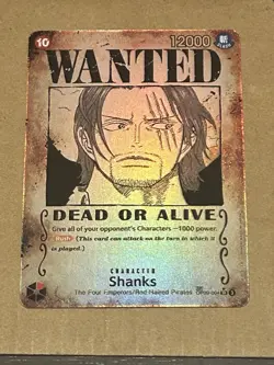 Shanks OP09-004 (Wanted Poster) Emperors in the New World Near Mint Foil English - Image 2