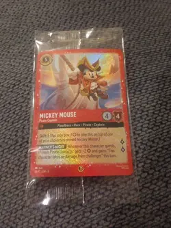 Mickey Mouse - Pirate Captain Disney Lorcana Promo Cards Holo - Image 1