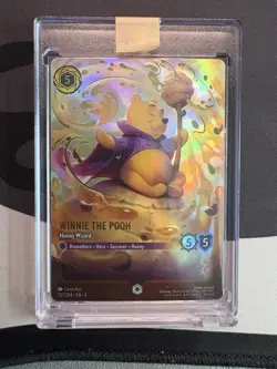 Disney Lorcana Winnie the Pooh Hunny Wizard Enchanted Fabled Holo 227/204 Chase - Image 1