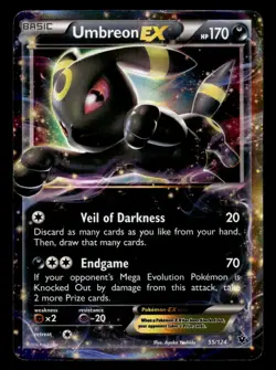 Umbreon EX 55/124 Ultra Rare Fates Collide Pokemon Card - Image 1