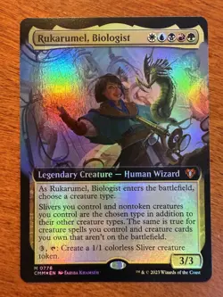 Rukarumel, Biologist Extended Art FOIL MTG Commander Masters NM-M 776 - Image 1