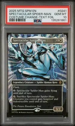PSA 10 GM Magic the Gathering Spectacular Spider-Man Textured Foil 0241 Marvel - Image 1