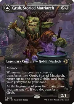 ~ Grub, Storied Matriarch (Borderless) ~ NM ~ Lorwyn Eclipsed ~ MTG ~ - Image 1