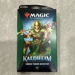 Magic The Gathering Kaldheim Green Theme Booster Brand New Factory Sealed - Image 1
