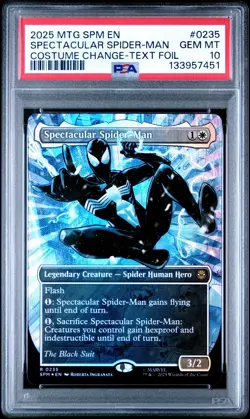 PSA 10 GM Magic the Gathering Spectacular Spider-Man Textured Foil 0235 Marvel - Image 1
