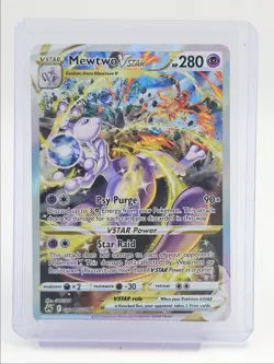 MEWTWO VSTAR 2023 POKEMON CROWN ZENITH GALARIAN GALLERY GG44/GG70 Q3789 - Image 1