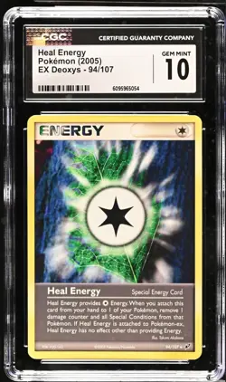 Pokemon 2005 Heal Energy EX Deoxys 94/107 CGC 10 - Image 1