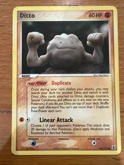 Pokemon TCG Ditto EX Delta Species Card 62/113 Regular Common Light Play - Image 4